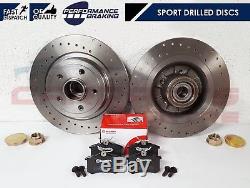 FOR CLIO SPORT 197 200 CUP TROPHY F1 FRONT DRILLED BRAKE DISCS BREMBO PADS 312mm