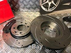 CLIO SPORT 182 Drilled Grooved brake Discs Front Pads
