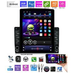 10.1in 1DIN Android 8.1 Car Radio Stereo MP5 Player GPS Sat Nav BT WIFI Hotspot