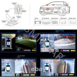 1080P 360° Bird View Panorama System Car DVR System Front/Rear/Left/Right Camera