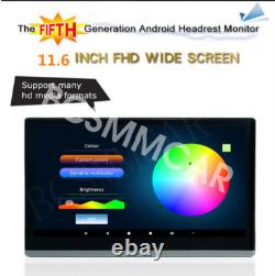 1080P Vehicle Headrest Monitor BT FM Mirror Link Video Player For Car Rear Seat