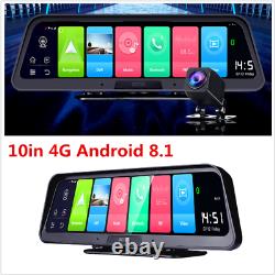 10in 4G WiFi Android 8.1 Dash Cam Car Central Console DVR Camera Recorder 2G+32G