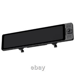 11.26in 3 Lens Dash Cam Car Mirror DVR Video Recorder Front Inside Rear Cameras
