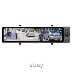 11.26in 3 Lens Dash Cam Car Mirror DVR Video Recorder Front Inside Rear Cameras