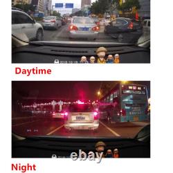 11.26in 3 Lens Dash Cam Car Mirror DVR Video Recorder Front Inside Rear Cameras