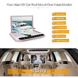 12.1'' HD Car SUV Roof Overhead Monitor MP5 DVD Player HDMI SD AV Remote Control