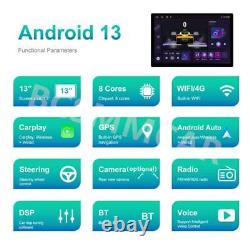13.1in Android 13 Car Stereo Multimedia Player Carplay GPS Nav WiFi Touch Screen