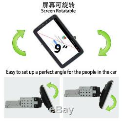 1DIN 9'' Rotatable Android 8.1 2+32G Car Stereo Radio GPS WiFi 4G BT Mirror Link