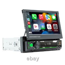 1Din Car Radio Bluetooth Head Unit Screen Video Player CarPlay Android Auto USB