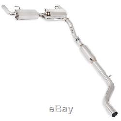 2.5 Stainless Cat Back Race Exhaust System For Renault Clio Mk3 200 Sport 09-13