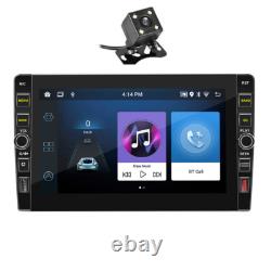 2 Din Car Stereo Radio Bluetooth FM GPS Navigation Multimedia Player WithRear Cam