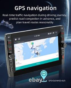 2 Din Car Stereo Radio Bluetooth FM GPS Navigation Multimedia Player WithRear Cam