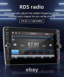 2 Din Car Stereo Radio Bluetooth FM GPS Navigation Multimedia Player WithRear Cam