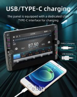 2 Din Car Stereo Radio Bluetooth FM GPS Navigation Multimedia Player WithRear Cam