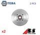 2880-s Brake Drum Pair Set Rear Abs 2pcs For Renault Clio Ii, Thalia I, Thalia II