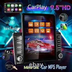 2Din 9.5inch Screen Apple Carplay Car Stereo Radio GPS Sat Nav WIFI BT FM Mp5