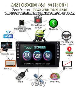 2Din Android8.1 9 Car Stereo Radio Wifi 4G BT DAB Mirrorlink OBD GPS Background