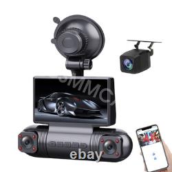 2K HD Car DVR Camera Video Recorder 4 Lens Dash Cam G-senor Loop Recording 170°