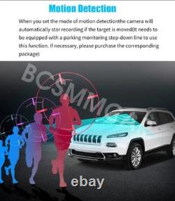 2K HD Car DVR Camera Video Recorder 4 Lens Dash Cam G-senor Loop Recording 170°