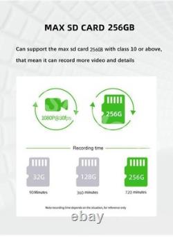 2K HD Car DVR Camera Video Recorder 4 Lens Dash Cam G-senor Loop Recording 170°