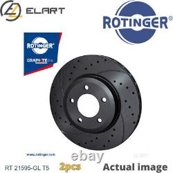 2X BRAKE DISC FOR RENAULT CLIO/IV/MIO/Grandtour/Sport/Tourer/SPORT/TOURER/Van