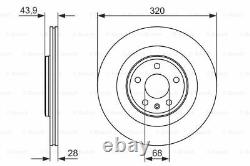 2X BRAKE DISC FOR RENAULT LAGUNA/III/Grandtour/Sport/Tourer/Sportour