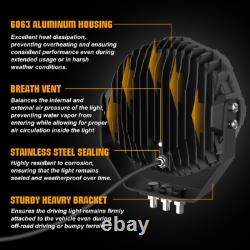 2X Fit Scania Volvo DAF MAN Truck 24v 9 Round Full Led Spot Fog Drl SpotLight