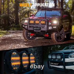 2X Fit Scania Volvo DAF MAN Truck 24v 9 Round Full Led Spot Fog Drl SpotLight