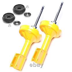 2X Sport Gas Shock Absorber Front Axle + Strut For Renault Clio 2