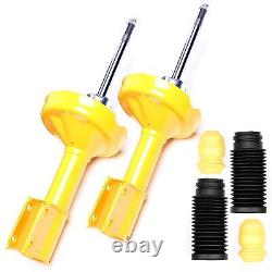 2X Sport Gas Shock Absorber Front + Dust Caps For Renault Clio 2 2 9/32in