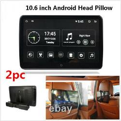 2pc 10.6 Dual 4code Android 6.0 Car Headrest Monitor Video IPS Touch Screen