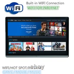 2x 14'' Headrest TV Monitor 2+32GB Bluetooth WIFI 4K Rotatable Screen Octa-core