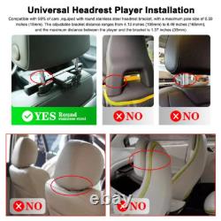 2x 14'' Headrest TV Monitor 2+32GB Bluetooth WIFI 4K Rotatable Screen Octa-core