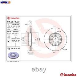 2x BRAKE DISC 09.9078.21 FOR RENAULT CLIO/IV/Sport/Tourer/SPORT/TOURER/MIO 0.9L