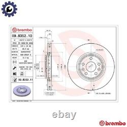 2x BRAKE DISC 09. B352.11 FOR RENAULT CLIO/MIO/IV SCENIC/GRAND/III TALISMAN 1.6L
