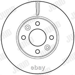2x BRAKE DISC 562636JC FOR RENAULT LODGY CLIO/IV/Hatchback/Van/MIO/Sport/SPORT