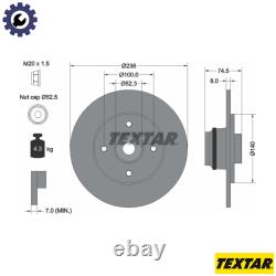 2x BRAKE DISC 92154003 FOR RENAULT CLIO/MIO/II/Mk LUTECIA 19/Cabriolet MEGANE