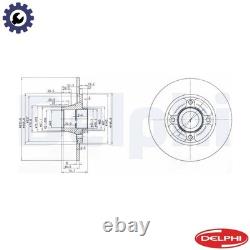 2x BRAKE DISC BG3360 FOR RENAULT F3P710/712/758/754/714 1.8L E7F706/750 1.2L