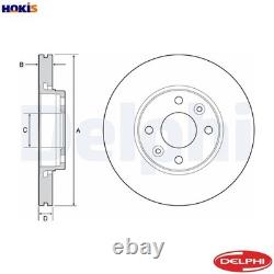 2x BRAKE DISC BG4459C FOR RENAULT LODGY LOGAN/STEPWAY/II LUTECIA/IV CLIO/Sport