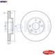 2x BRAKE DISC BG4459C FOR RENAULT LODGY LOGAN/STEPWAY/II LUTECIA/IV CLIO/Sport