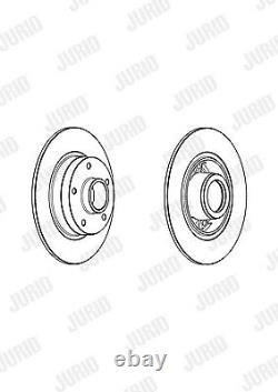 2x BRAKE DISC FOR RENAULT MEGANE/CC/III/Grandtour/Combi/Van GRAN/TOUR SCENIC