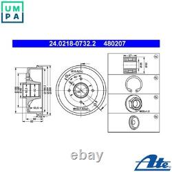 2x BRAKE DRUM 24.0218-0732.2 FOR RENAULT 11 CLIO/II/Mk/MIO/SYMBOL/Hatchback/