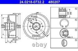 2x BRAKE DRUM 24.0218-0732.2 FOR RENAULT 11 CLIO/II/Mk/MIO/SYMBOL/Hatchback/