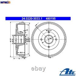 2x BRAKE DRUM 24.0220-3033.1 FOR RENAULT CLIO/III/Sportour/Grandtour/Hatchback