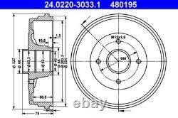 2x BRAKE DRUM 24.0220-3033.1 FOR RENAULT CLIO/III/Sportour/Grandtour/Hatchback