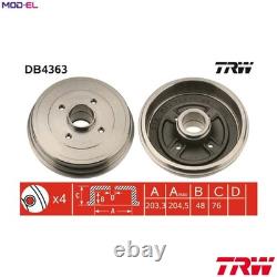 2x BRAKE DRUM DB4363 FOR RENAULT CLIO/III/EURO/CAMPUS/Hatchback/Van/Sportour