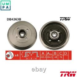 2x BRAKE DRUM DB4363B FOR RENAULT CLIO/III/EURO/CAMPUS/Hatchback/Van/Sportour