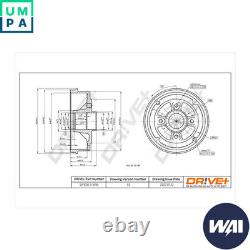 2x BRAKE DRUM DP1010.11.1698 FOR RENAULT CLIO/II/Mk/MIO/Hatchback/Van/SYMBOL 19