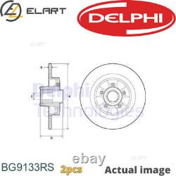 2x Brake Disc For Renault Clio III Br0 1 Cr0 1 F4r 830 Delphi 8200471520