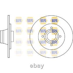 2x Brake Discs Solid For Renault Clio MK2 2.0 16V Sport Napa Rear 7700805006
